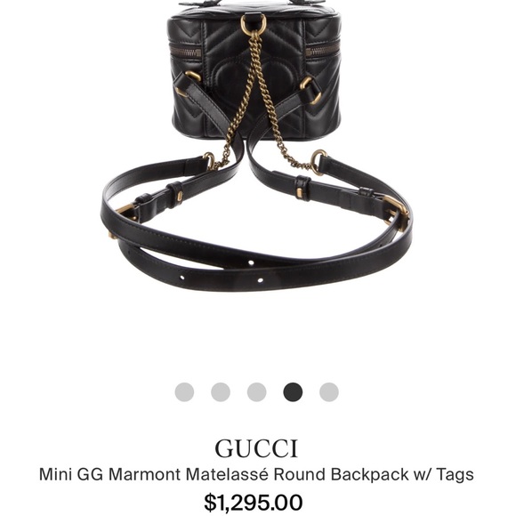 Gucci Marmont Matelasse Mini Backpack Brand New Authentic - Picture 7 of 8